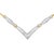 Surprise her by presenting this beautiful 2 ct tdw neck piece. It is crafted from alluring weaves of 14k white and yellow...