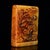 A beautiful vintage Chinese carved stone ornament, likely made from Shoushan stone. The rectangular block features deep...