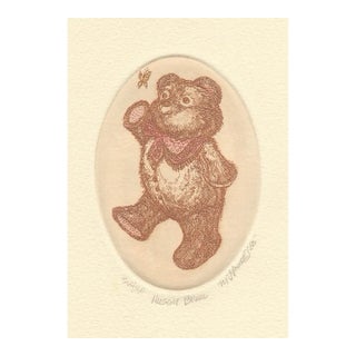 1985 Marsha Howe Teddy Bear Children's Etching For Sale