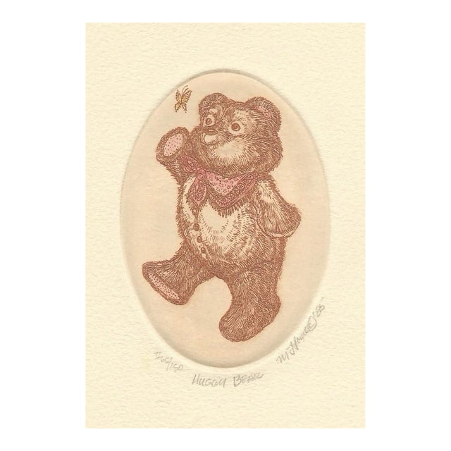 1985 Marsha Howe Teddy Bear Children's Etching For Sale