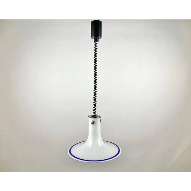 Blue Vintage Ceiling Lamp in Murano Glass from Peill & Putzler, Germany For Sale - Image 8 of 8