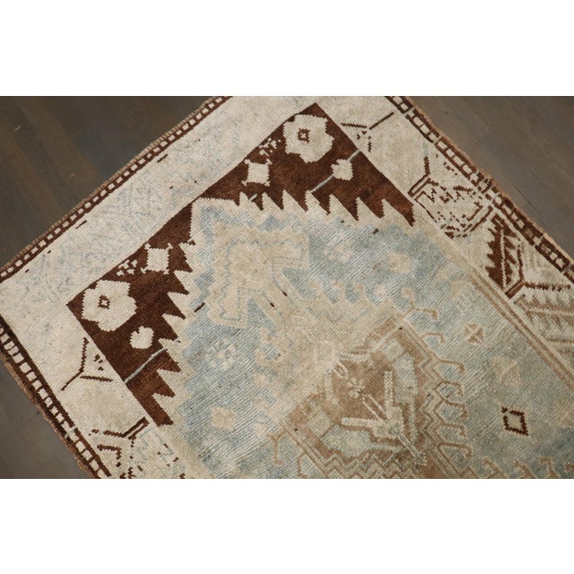 Textile Zabihi Collection Blue Persian Malayer Accent Small Size Rug For Sale - Image 7 of 8