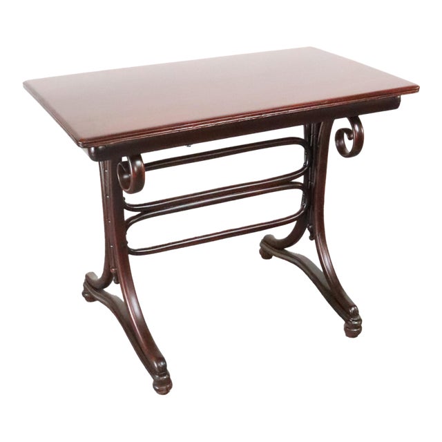 Vintage Art Nouveau J. & J. Kohn Beech Bentwood Table For Sale