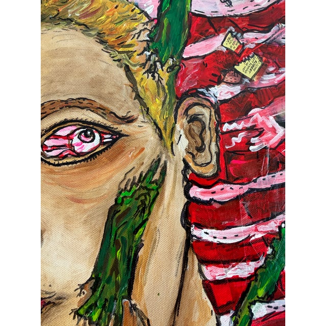 Large Serg Graff "American Legend" Mixed Media Original Contemporary Painting For Sale - Image 4 of 12