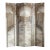 Vintage Neoclassical Trompe-l'Oeil Four Panel Screen Room Divider For Sale