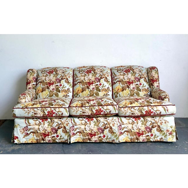 Vintage High Back Sofa in House of Hackney Chintz For Sale - Image 14 of 17