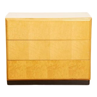 1970s Bird's Eye Maple Three-Drawer Chest by Milo Baughman for Thayer Coggin For Sale