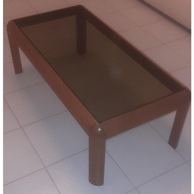 1990s Vintage Coffee Table in Walnut, 1990s For Sale - Image 5 of 6