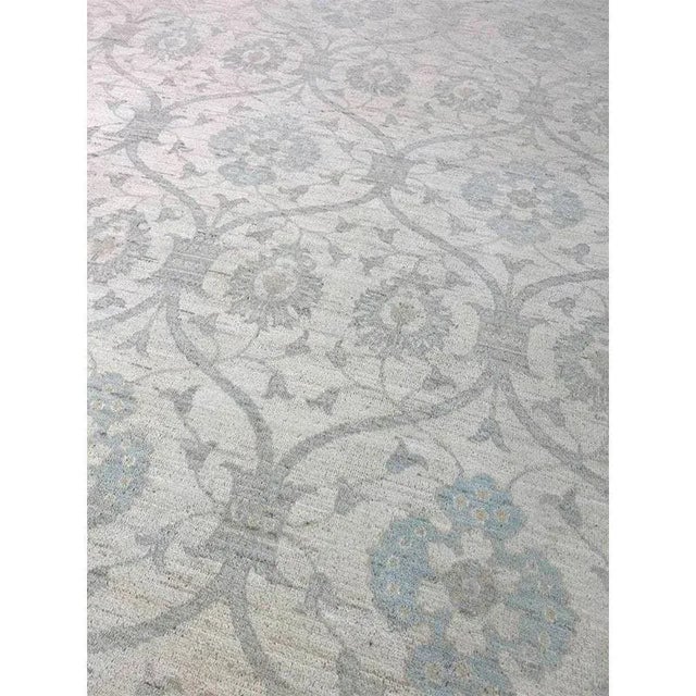 Handwoven Oushak Style Area Rug 8’10” X 12’2″ For Sale - Image 10 of 12