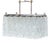 Two-Light Metal and Glass Pendant Light, 1970s For Sale