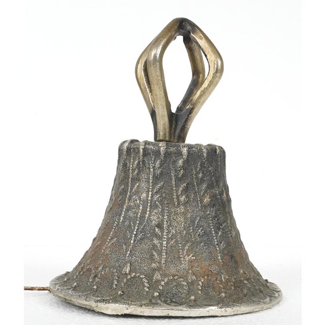 Mid 20th Century Vintage Spanish Colonial Iron Handbell For Sale - Image 5 of 7