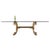 An exceptional example of mid-century architectural design, this substantial dining table features a massive, hand-cast...