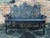 Cast Iron Bench, in the curtain style, by John Mclean, marked with stamp, circa 1892, has been professionally sandblasted...