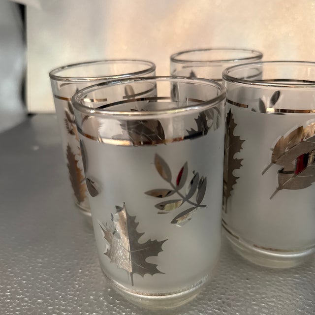These are gorgeous 2.75 inch tumblers. They are frosted with silver leaf foliage. These are magnificent. These have...
