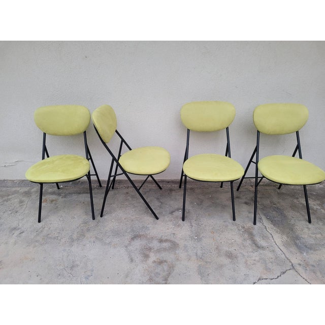 Vintage Metal Chairs from Amma Turin, Italy, 1960s, Set of 4 For Sale - Image 15 of 18
