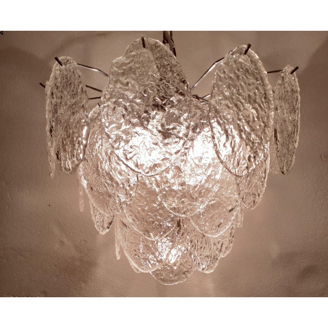 Transparent Murano Glass "Spider" Sputnik Chandelier For Sale - Image 8 of 11