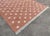 Handmade Cotton Vegetable Dyed Reversible Leaf Pattern Area Rug, Tan and White - 9'x12' For Sale - Image 6 of 11