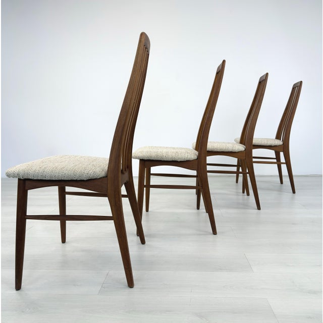 1960s Niels Koefoed Eva Dining Chairs - Set of 4 For Sale - Image 5 of 15