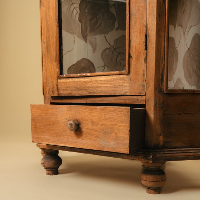 French Oak Corner Cabinet, 1890s For Sale - Image 3 of 6