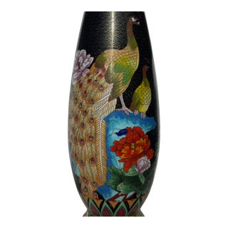 Mid 20th Century Chinese Cloissone Vase. Rare Form For Sale