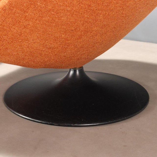 Textile Set of F588 Chair with Ottoman by Geoffrey Harcourt for Artifort For Sale - Image 7 of 15