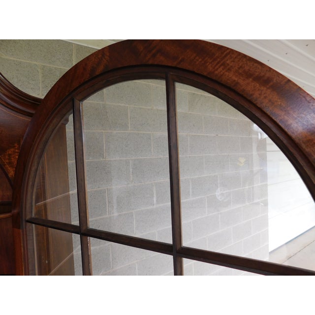 Potthast Federal Style Mahogany Inlay Corner Cabinet For Sale - Image 4 of 17