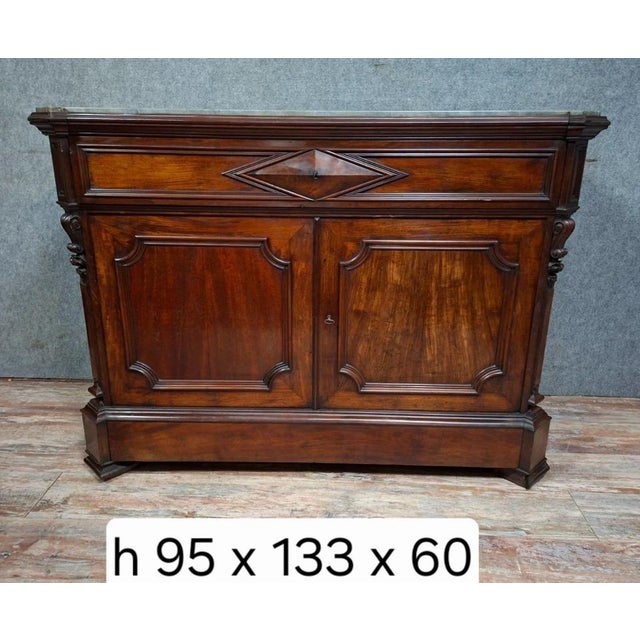 Drop-Front Writing Desk in Mahogany and Veneer For Sale - Image 11 of 12