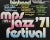 An original vintage 1971 poster for the MPS Jazz '71 Festival, featuring the festival line-up with fun, colourful...