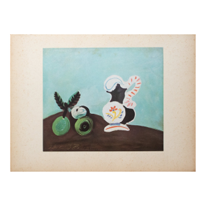 1940s After P. Picasso, "Still Life" First Edition Period Swiss Offset Lithograph