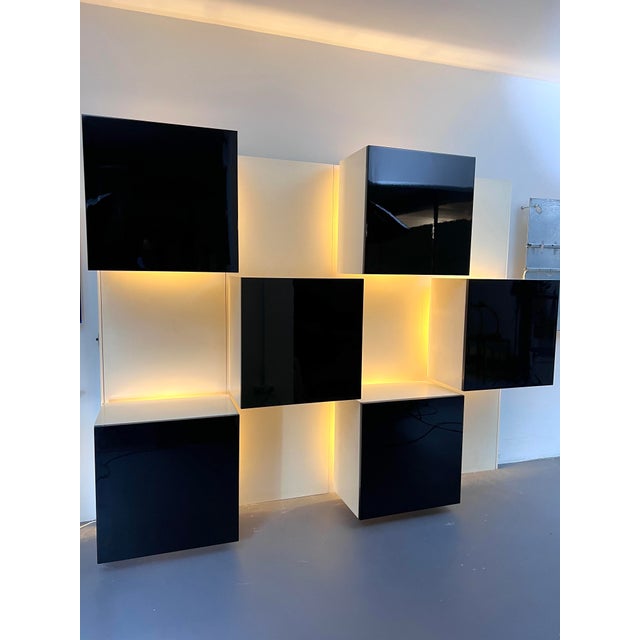 Mid-Century Modern Backlight Wall Modular System by Acerbis. Italy ...