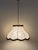 Vintage Fabric with Red Threads Cocoon Pendant Lamp, 1970s For Sale - Image 12 of 14