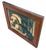 Framed vintage print image on canvas board of dogs enjoying a bone. Depicts a humorous painted image of one dog sleeping...