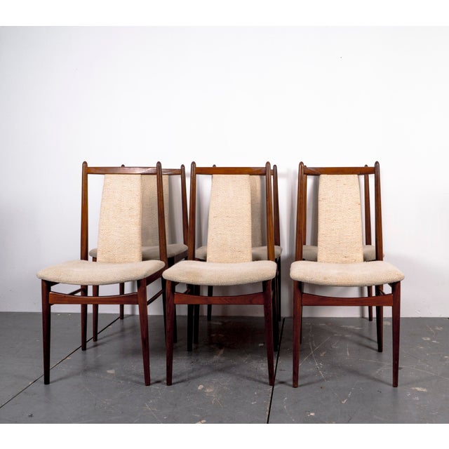 Mid-Century American Nutwood Dining Chairs, 1970s, Set of 6 For Sale - Image 4 of 16