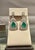 GIA Certified 8Ct Colombian Pear Emerald Diamond Hanging/ Drop Earrings 18K Gold, A Pair For Sale - Image 11 of 18
