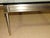 Metal Square Steel Brass French Directoire Style Coffee Table Attributed John Vesey For Sale - Image 7 of 11