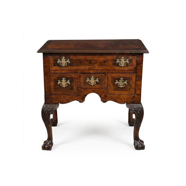 Classic Pair of Chippendale Style Walnut-Veneered Bedside Cabinets/Side Tables For Sale - Image 4 of 12