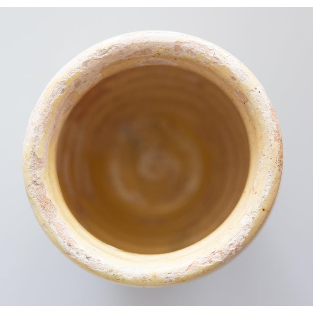 Paint 19th Century French Yellow Glazed Confit Pot For Sale - Image 7 of 9