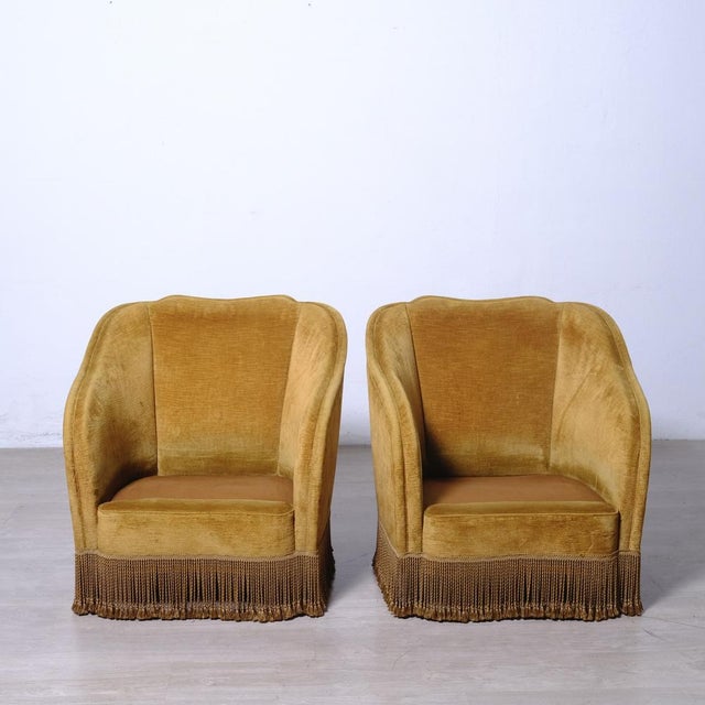 Italian Armchairs, 1940s-1950s, Set of 2 For Sale - Image 9 of 9
