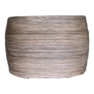 Vintage Coastal Pencil Reed Coffee Table For Sale