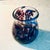 Italian 1960 Hand- Blown Murano Art Glass Flower Vase Sculptural hand blown Murano Art glass vase in purple-blue glass,...