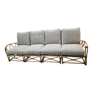 MCM 4 Piece Modular Adjustable Sectional Sofa by Heywood Wakefield Newly Reupholstered For Sale