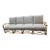 Mid 20th Century 4 Piece Modular Adjustable Sectional Sofa by Heywood Wakefield Newly Reupholstered For Sale