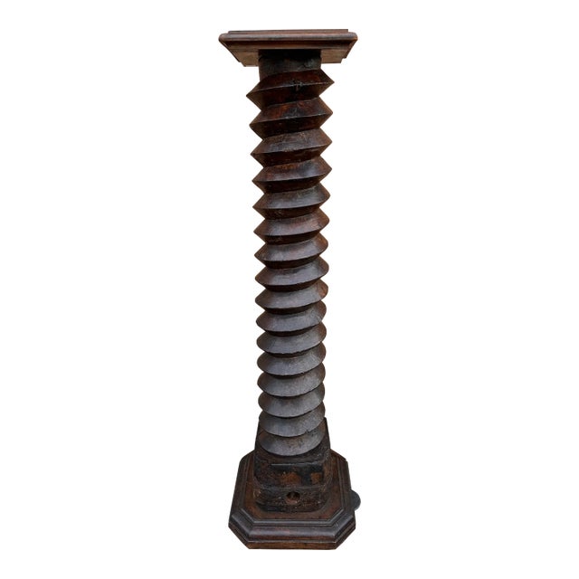 19th Century French Wine Press Screw For Sale