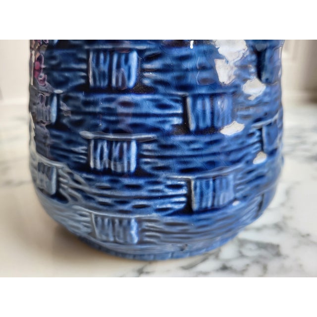 Glazed Ceramic Pitcher from Sarreguemines, 1960s For Sale - Image 9 of 10