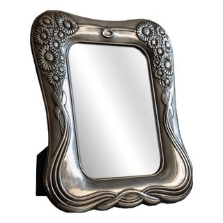 Vintage Art Deco Silver Plated Picture Frame, 1970s For Sale