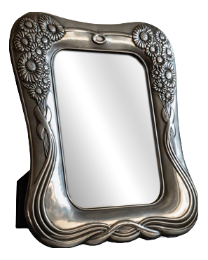 Vintage Art Deco Silver Plated Picture Frame, 1970s