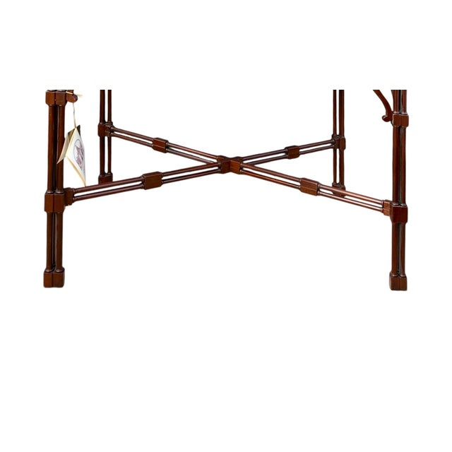 Drexel Heritage Late 20th Century Table Drexel Heritage Brand Chippendale Style Mahogany Wood Vintage ClassicDecor For Sale - Image 4 of 8