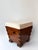 Wood Mid-Century Modern Pair of Handle Stools Wood, Italy, 1970s For Sale - Image 7 of 14