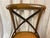 French Mid 20th Century Thonet Style French Bistro Cross Back Chair With Woven Rattan Seat For Sale - Image 3 of 8