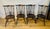 1940s Gorgeous Set 6 Farmhouse Fiddleback Windsor Dining Chairs Elm For Sale - Image 5 of 7